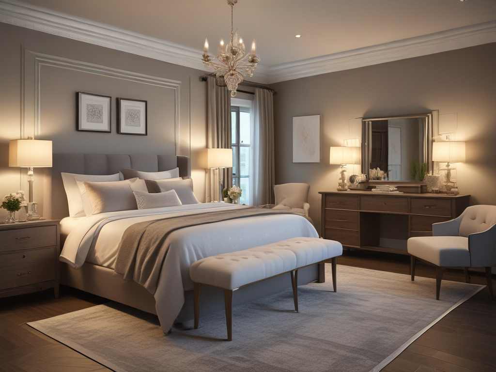 ‘Эффектный и продуманный спальный оазис для двоих’